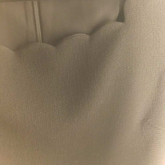 Club Monaco Avaline scalloped black mini dress - Picture 16 of 16